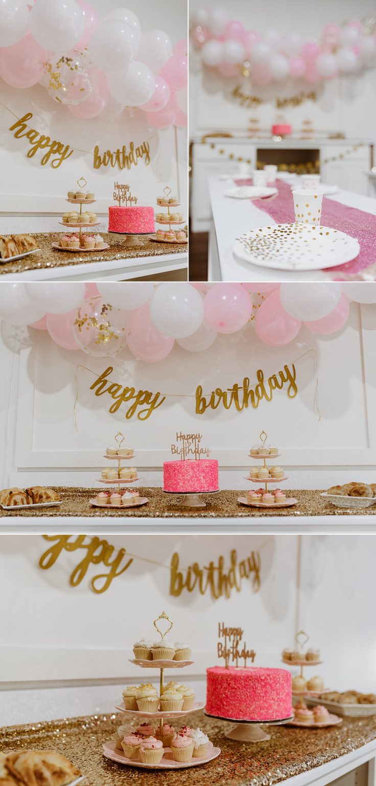 How to Decorate Little Girl’s Pink and Gold Birthday Party with Amazon